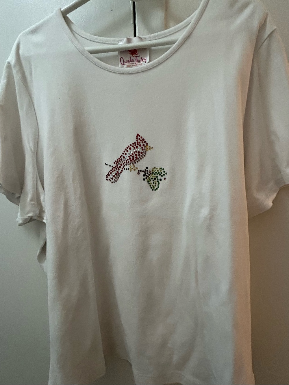 Womans Quaker Factory with Rhinestone Bird